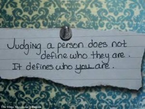 judging others